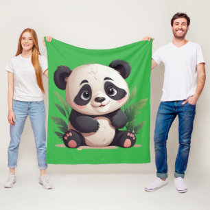 Manta Polar Pequeño panda lindo