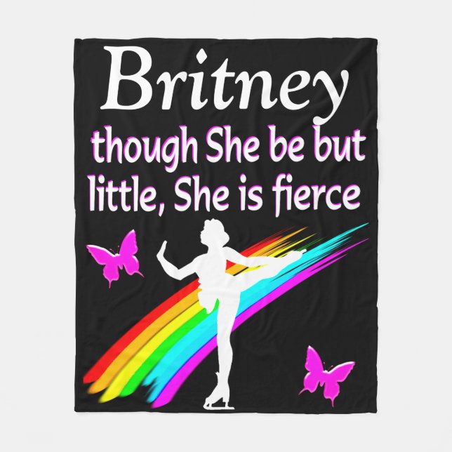 MANTA POLAR PEQUEÑO PERO FERIZ PERSONALIZADO HIELO PATINADOR F (Anverso)