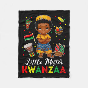 Manta Polar Pequeño señor Kwanzaa Kinara vela africana