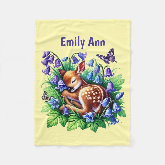 Manta Polar Pequeño venado añadir nombre ` (Anverso)