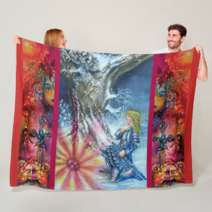 Manta Polar PERCEPCIÓN Y VISIÓN DEL SAGRADO azul rojo GRIEGO