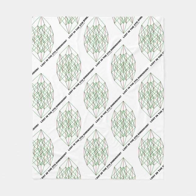 Manta Polar ¿Perdido en la quinta dimensión? Humor del cubo de (Anverso)