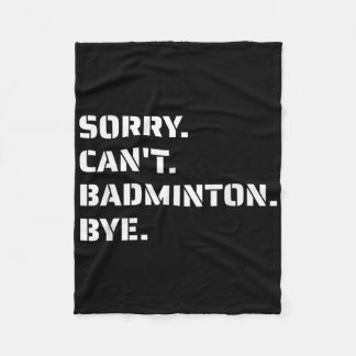 Manta Polar Perdón Cant Badminton Bye - Smashing Serving Jumpi