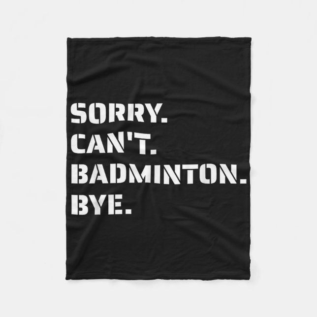 Manta Polar Perdón Cant Badminton Bye - Smashing Serving Jumpi (Anverso)
