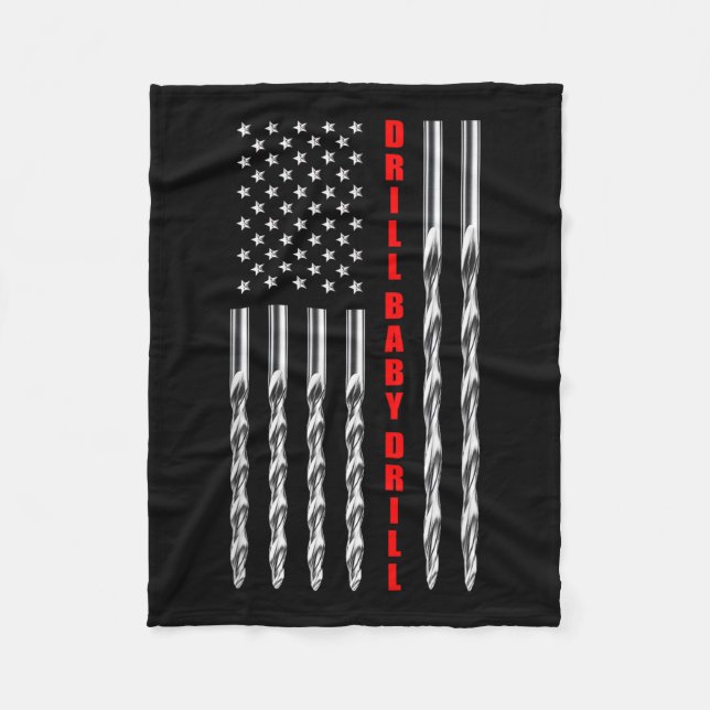 Manta Polar Perforar al bebé perforar bandera estadounidense p (Anverso)