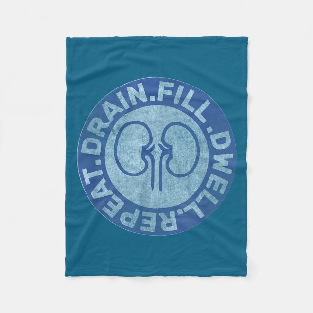 Manta Polar Peritoneal Dialysis Nurse Funny Quote - Black, Uni (Anverso)