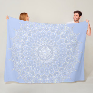 Manta Polar Periwinkle Mandala - Bora en Juniper Berry