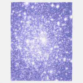 Manta Polar Periwinkle Stars Fleece Blanket