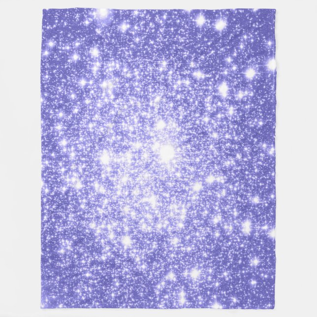 Manta Polar Periwinkle Stars Fleece Blanket (Anverso)