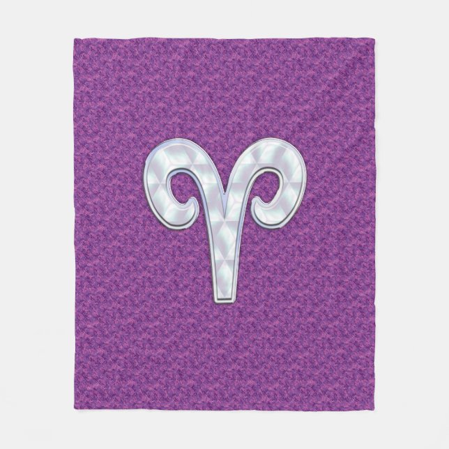 Manta Polar Perla Como Aries Rótulo Zodiac Camuflaje Rosa (Anverso)