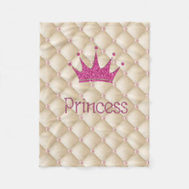 Manta Polar Perlas encantadoras chic, tiara, princesa, brillan