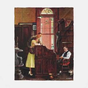Manta Polar Permiso de matrimonio de Norman Rockwell