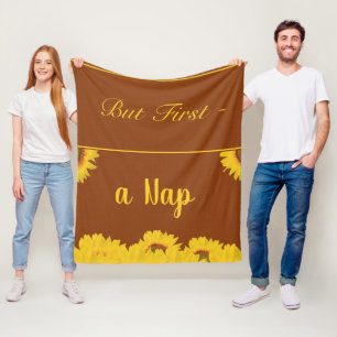 Manta Polar Pero Primero Una Cita Graciosa De Nap Sunflowers