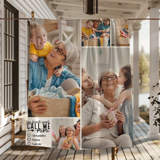 Manta Polar Peronalized 5 Photo Mimi Gift (Subido por el creador)