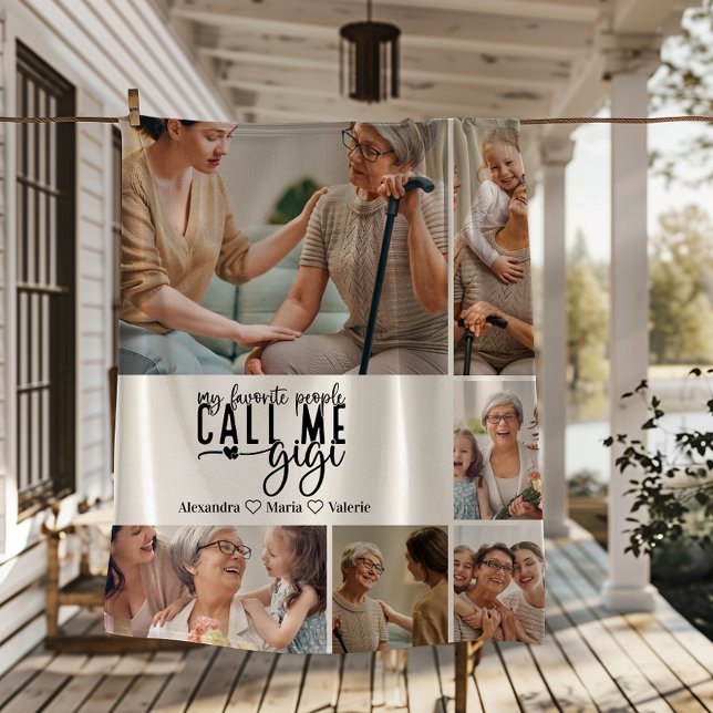 Manta Polar Peronalized 6 Photo Gigi Gift (Subido por el creador)