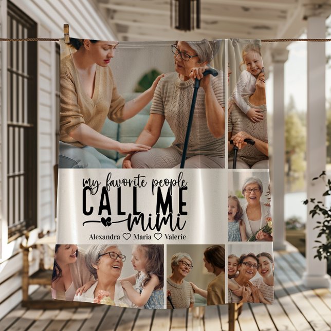 Manta Polar Peronalized 6 Photo Mimi Gift (Subido por el creador)