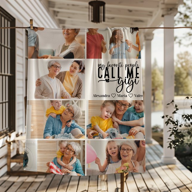 Manta Polar Peronalized 7 Photo Gigi Gift (Subido por el creador)