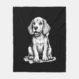 Manta Polar Perrito beagle adorable, familia amante de los ani