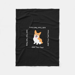 Manta Polar Perrito lindo del Corgi del Pembroke Galés