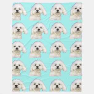 Manta Polar Perrito maltés