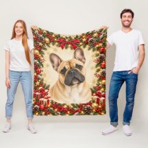 Perro Bulldog Francés Navideño Foto Personalizada