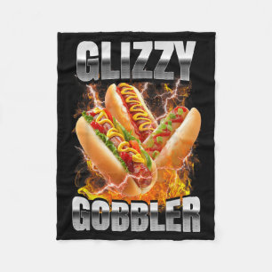 Manta Polar Perro Caliente Retro Glizzy Gobbler Meme Pirata