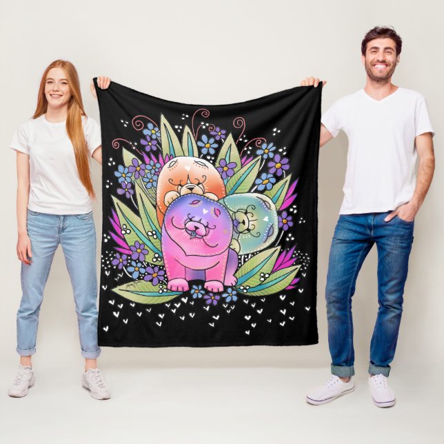 Manta Polar PERRO CHINO de BINDI PLAYDATE - esquile los (In situ)