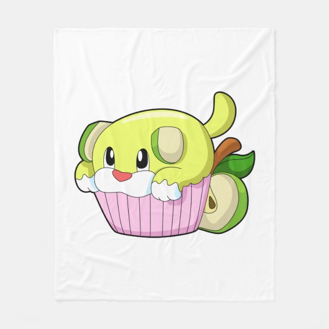 Manta Polar Perro con torta (Anverso)