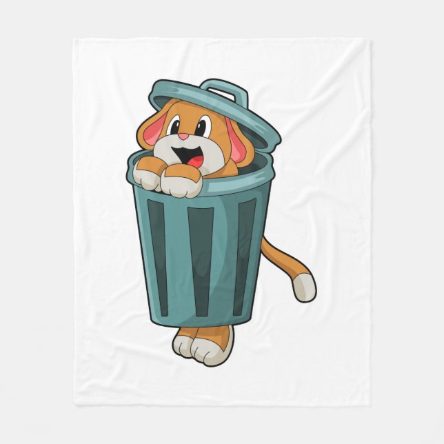 Manta Polar Perro con Trashcan (Anverso)