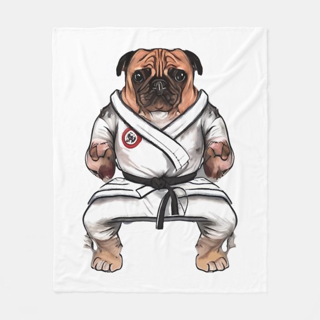 Manta Polar perro conoce a karate (Anverso)