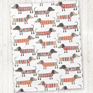 Manta Polar Perro Dachshund Sausage