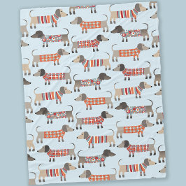 Manta Polar Perro Dachshund Sausage