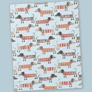 Manta Polar Perro Dachshund Sausage