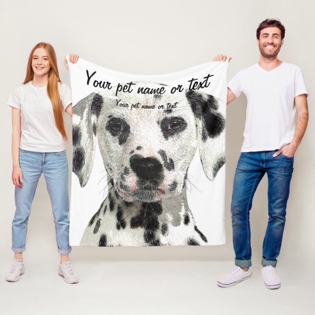 Manta Polar Perro dálmata súper lindo (In situ)