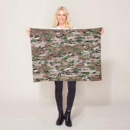 Manta Polar Perro de camuflaje del ejército mezclado texturiza