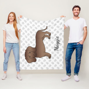 Manta Polar Perro De Dibujos Animados Salchicha Pelo Corto De 