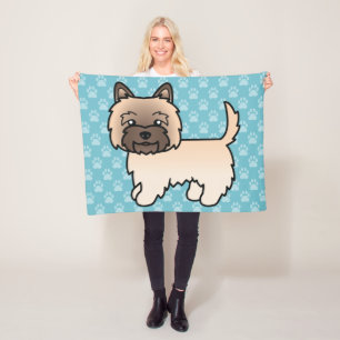 Manta Polar Perro de dibujos animados Wheaten Cairn Terrier