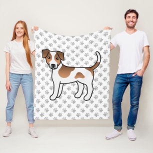 Manta Polar Perro de granja danés-sueco marrón perro de dibujo