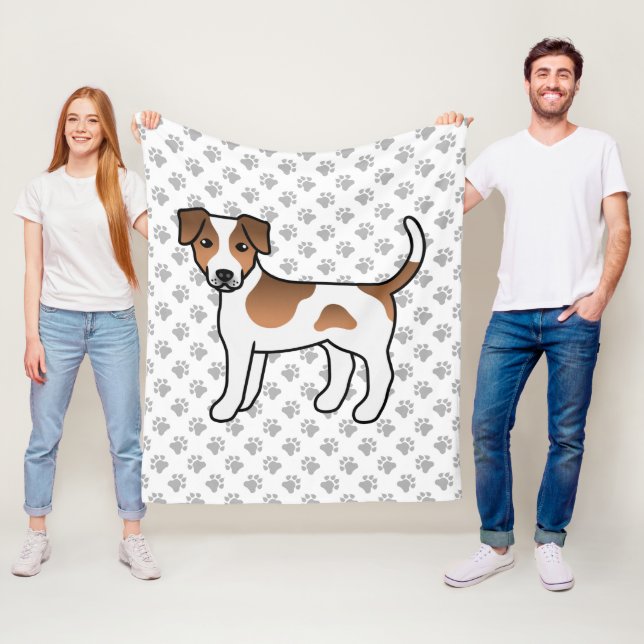 Manta Polar Perro de granja danés-sueco marrón perro de dibujo (In situ)