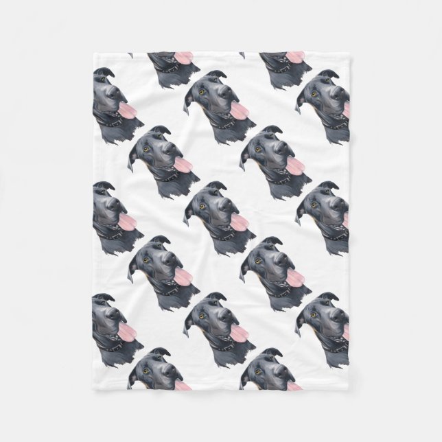 Manta Polar Perro de great dane (Anverso)