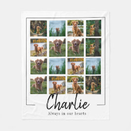 Manta Polar Perro de mascota en memoria del personalizado