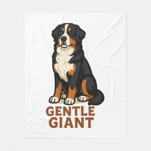 Manta Polar Perro de montaña bernés Gigante Gentil.