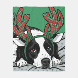Manta Polar Perro de Navidad