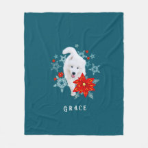 Perro de Navidades furtivos Samoyed personalizado