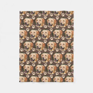 Manta Polar Perro de patrón fotográfico Mascota personalizado