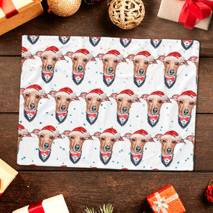 Manta Polar Perro de raza galgo italiano Navidad