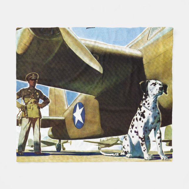 Manta Polar Perro del ejército (Frente (Horizontal))