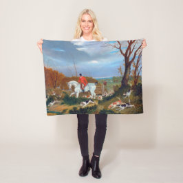 Manta Polar Perro deportivo de Fox Hunt en inglés tradicional