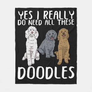 Manta Polar Perro Doodle Mamá Regala Papá Labradoodle Doodle