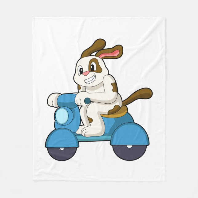 Manta Polar Perro en bicicleta con Scooter.PNG (Anverso)